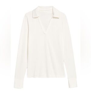 OLD NAVY WOMENS SPLIT NECK LONG-SLEEVE PULL OVER TOP